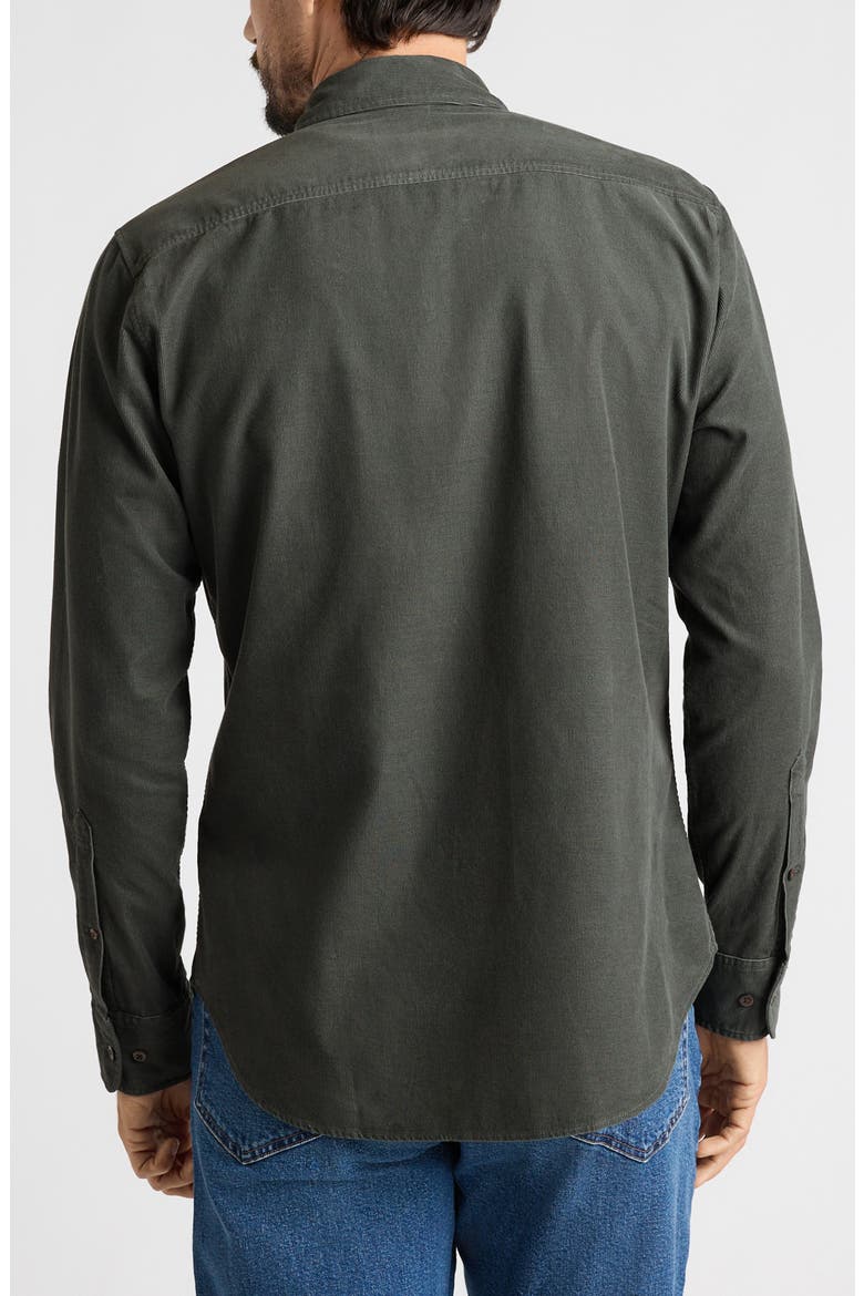 Everyday Slim Fit Corduroy Shirt, Alternate, color, DEEP STONE