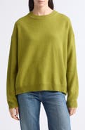 STAUD Serrano Relax Fit Cashmere Crewneck Sweater