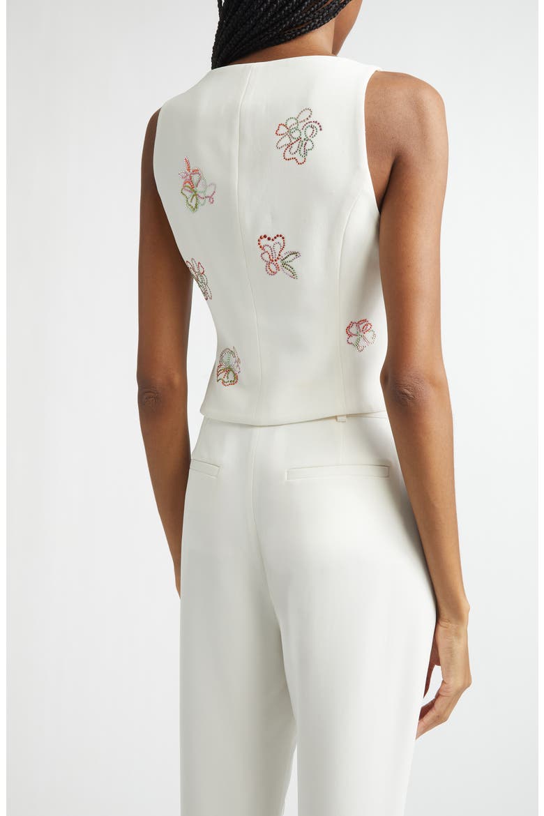 Blooming Beaded Vest, Alternate, color, IVORY MULTI