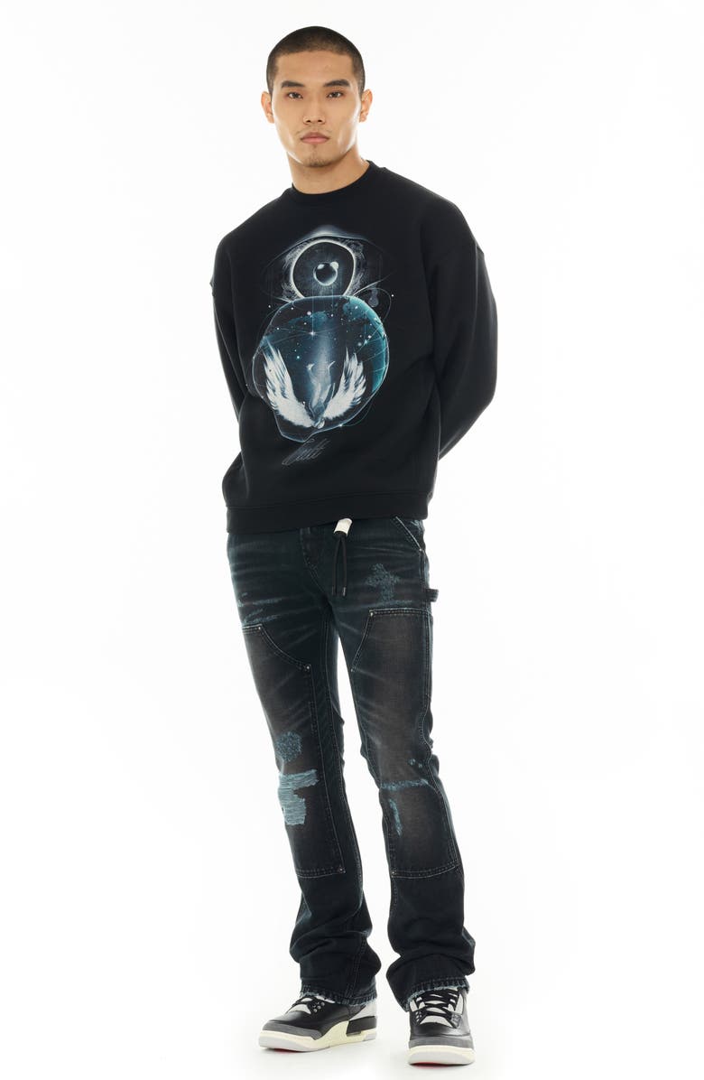 Cult of Individuality Cotton Fleece Graphic Sweatshirt, Alternate, color, Teardrop