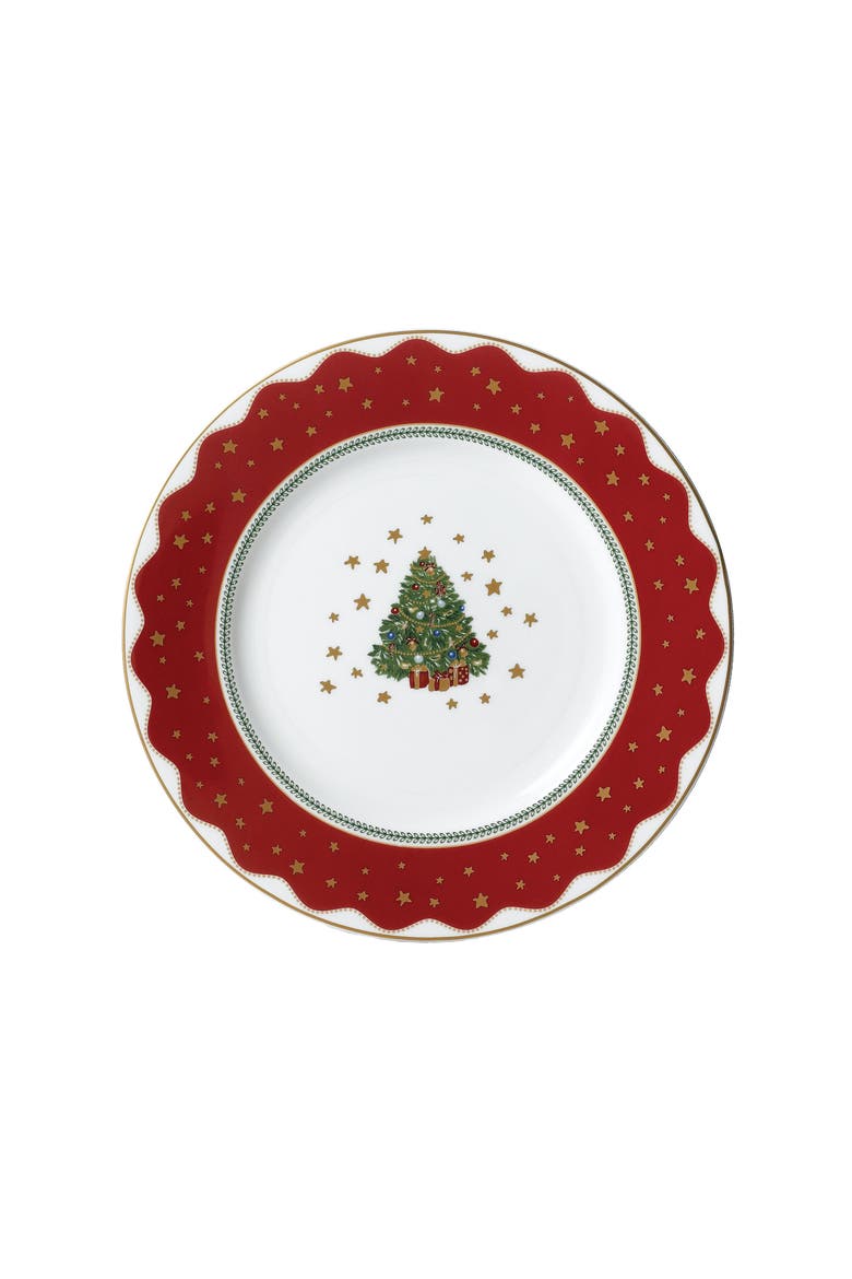 My Noel Salad / Dessert Plate, Main, color, White