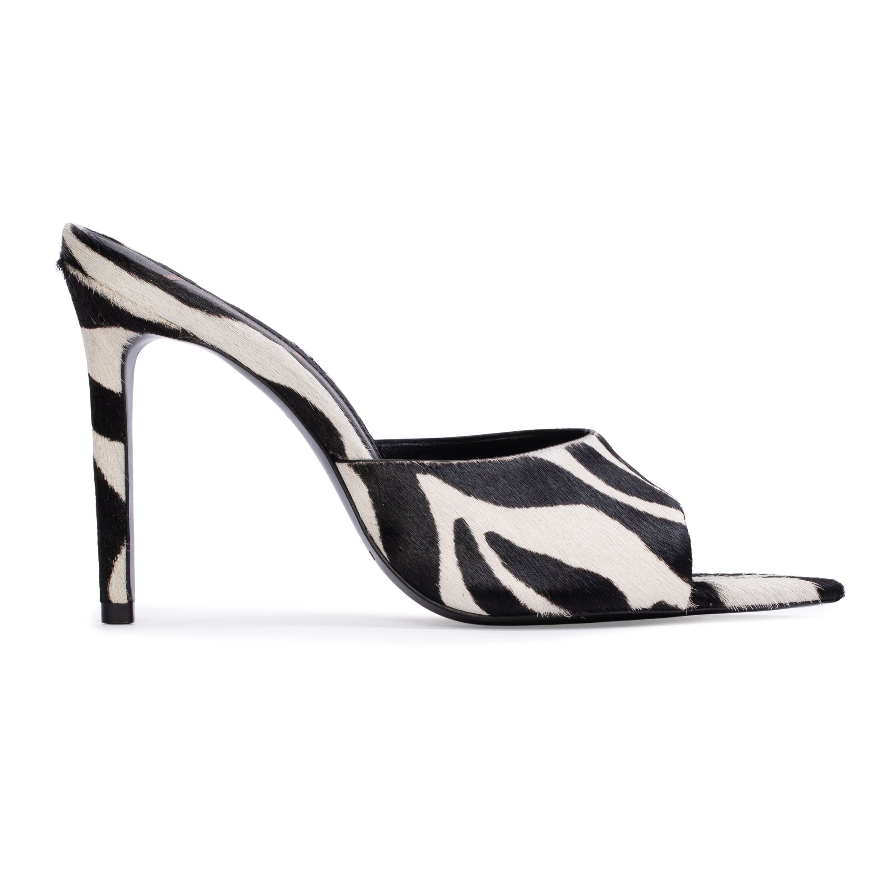 BLACK SUEDE STUDIO Bella Ponyhair High Heel, Main, color, Zebra Pony Hair