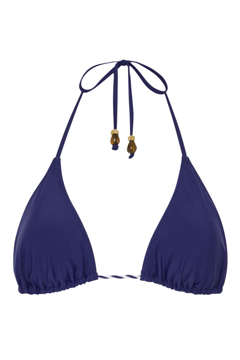 Two-Tone Rope Strap Bikini Top, Alternate, color, NAVY MULTI