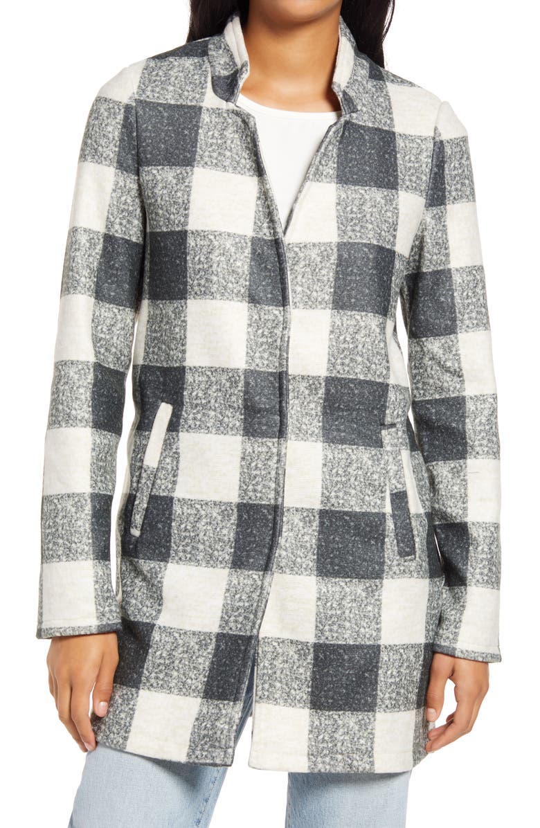 VERO MODA Katrine Buffalo Plaid Brushed Jacket, Alternate, color, 