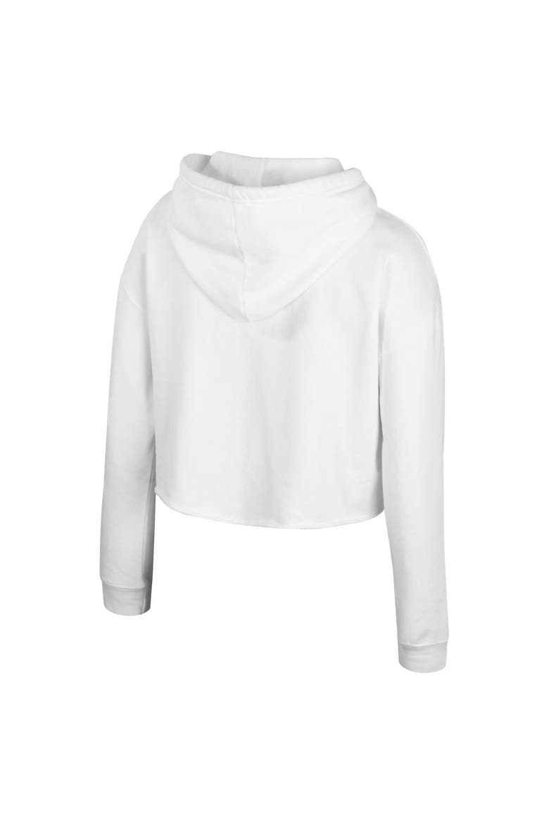 Women's Stadium Essentials White Oklahoma City Thunder Ice Cream Cropped Hoodie, Alternate, color, White
