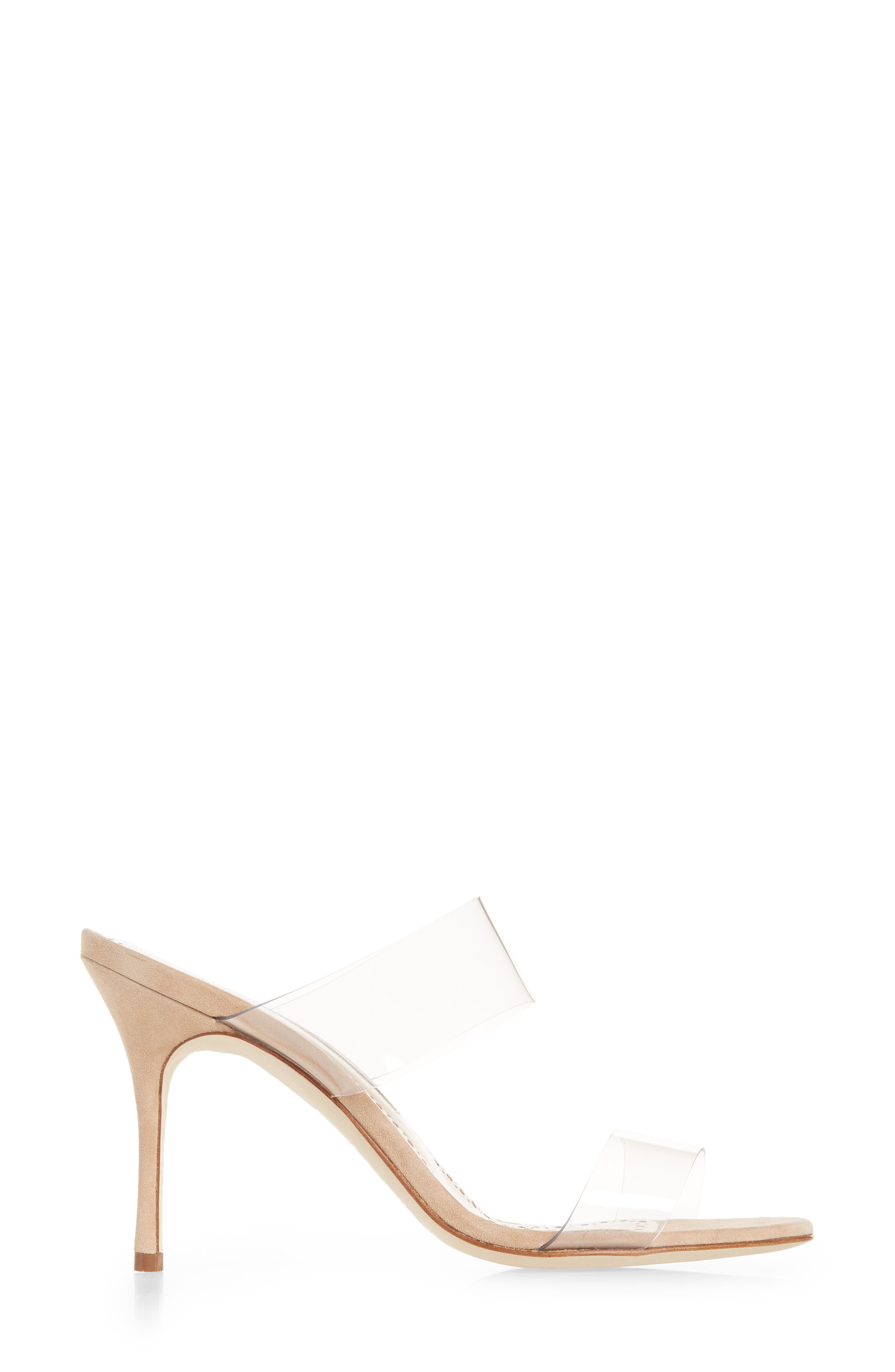 Scolto Transparent Strap Sandal, Alternate, color, NUDE
