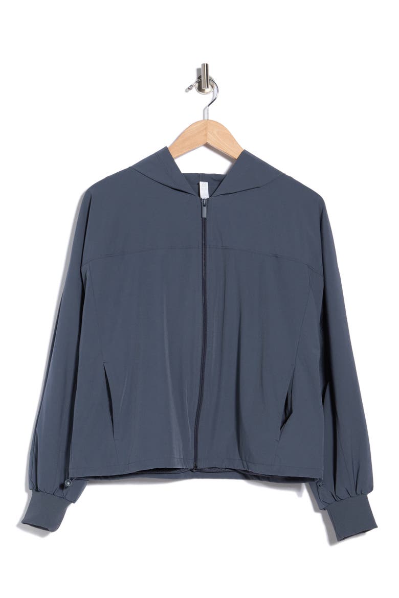 Perfect Day Full Zip Hooded Jacket, Alternate, color, NAVY ARMADA