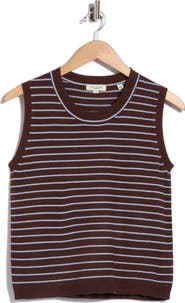 MAX STUDIO Striped Sweater Tank