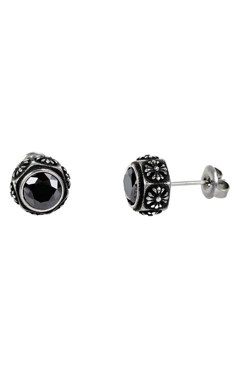 Men's Cubic Zirconia Stud Earrings
