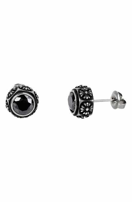 Men's Cubic Zirconia Stud Earrings