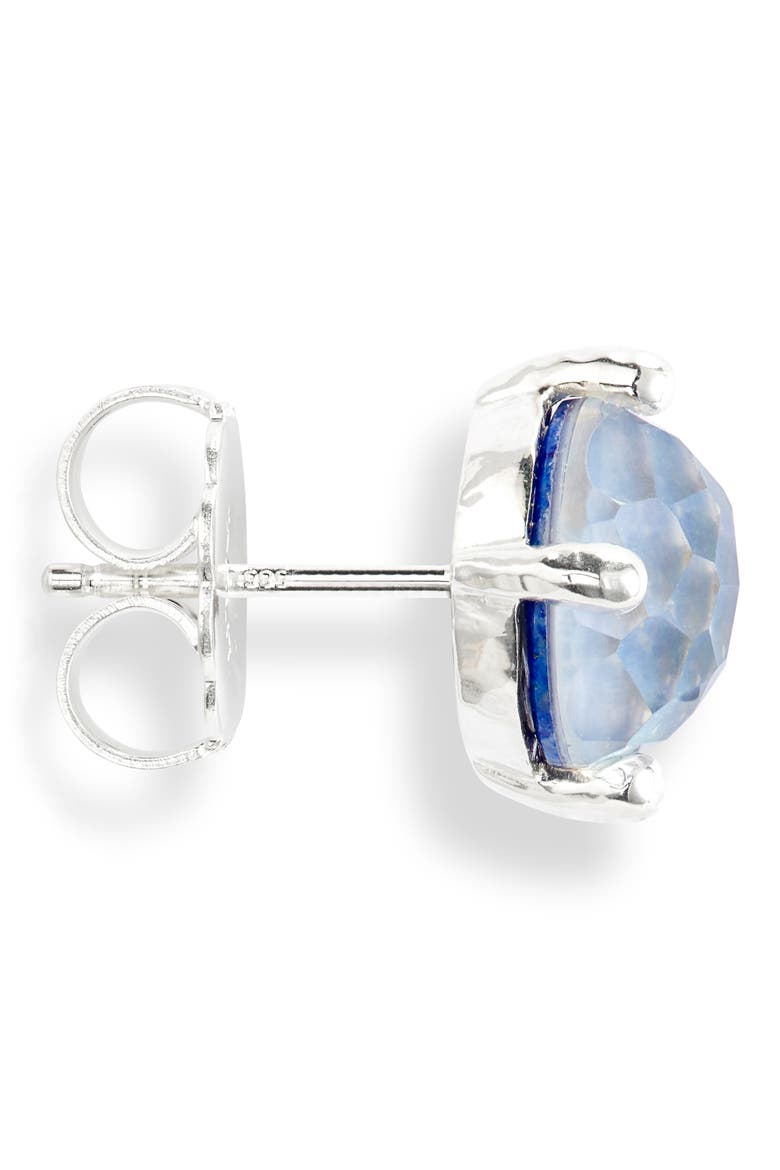 Rock Candy Mini Stud Earrings, Alternate, color, LAPIS/ PEARL