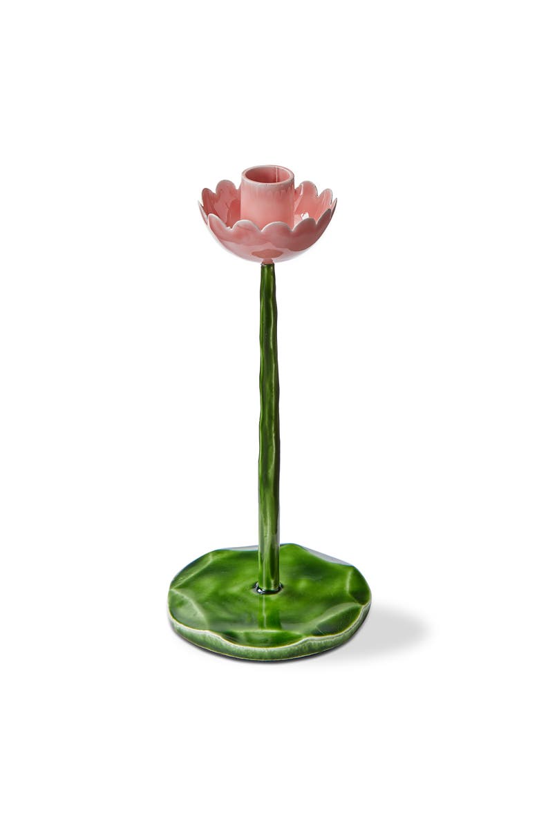tag Flor Taper Holder Sm Multi Enamel Iron Spring, Main, color, Green