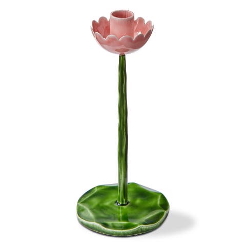 Flor Taper Holder Sm Multi Enamel Iron Spring