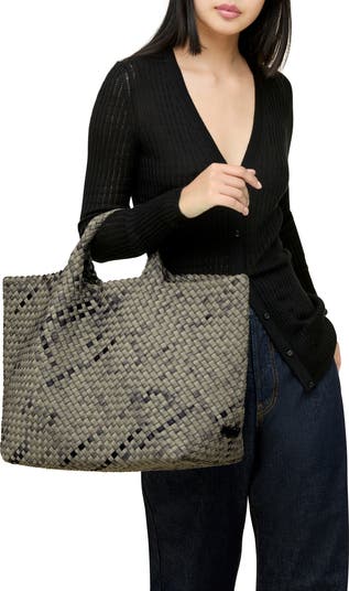 環境に配慮した★NAGHEDI★St. Barths Large Tote Watercolor St. Barths Large Tote | Cocoa