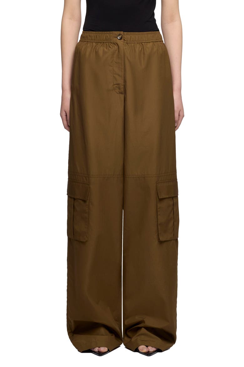 Cargo Wide Leg Pants, Main, color, POPELINE TOFFEE