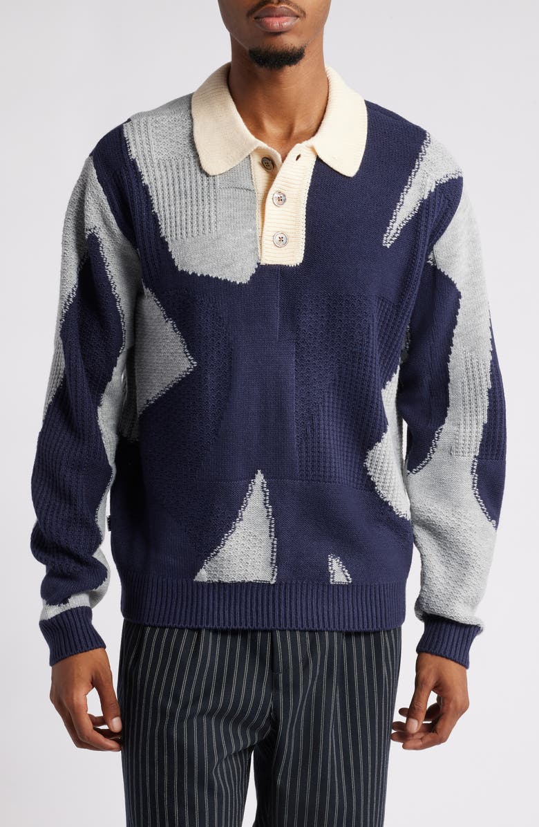 Obey Luca Mix Stitch Sweater, Main, color, 