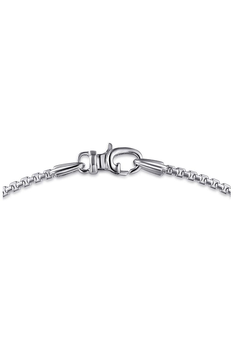Men's Facets Sterling Silver Chain Necklace, Alternate, color, STERLING SILVER
