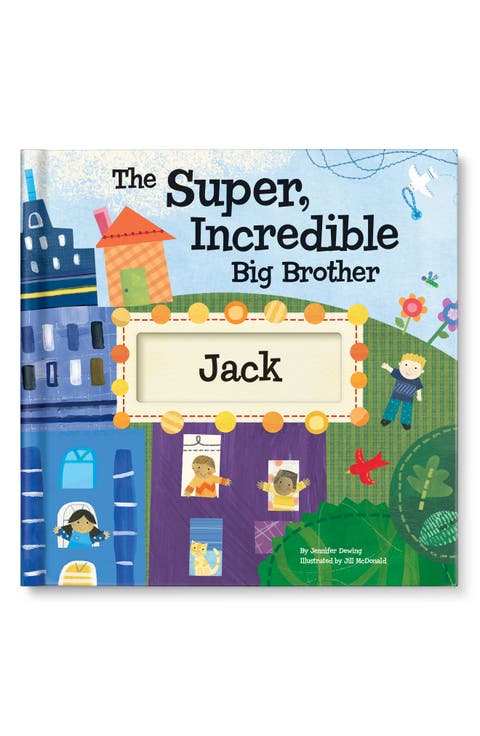 'The Super, Incredible Big Brother' Personalized Hardcover Book & Medal