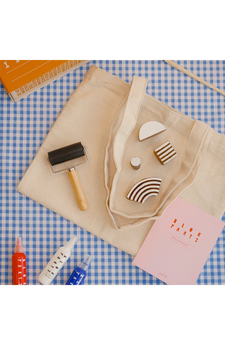 JOYN Block Printing Kit - Abstract Print Tote Bag, Alternate, color, 