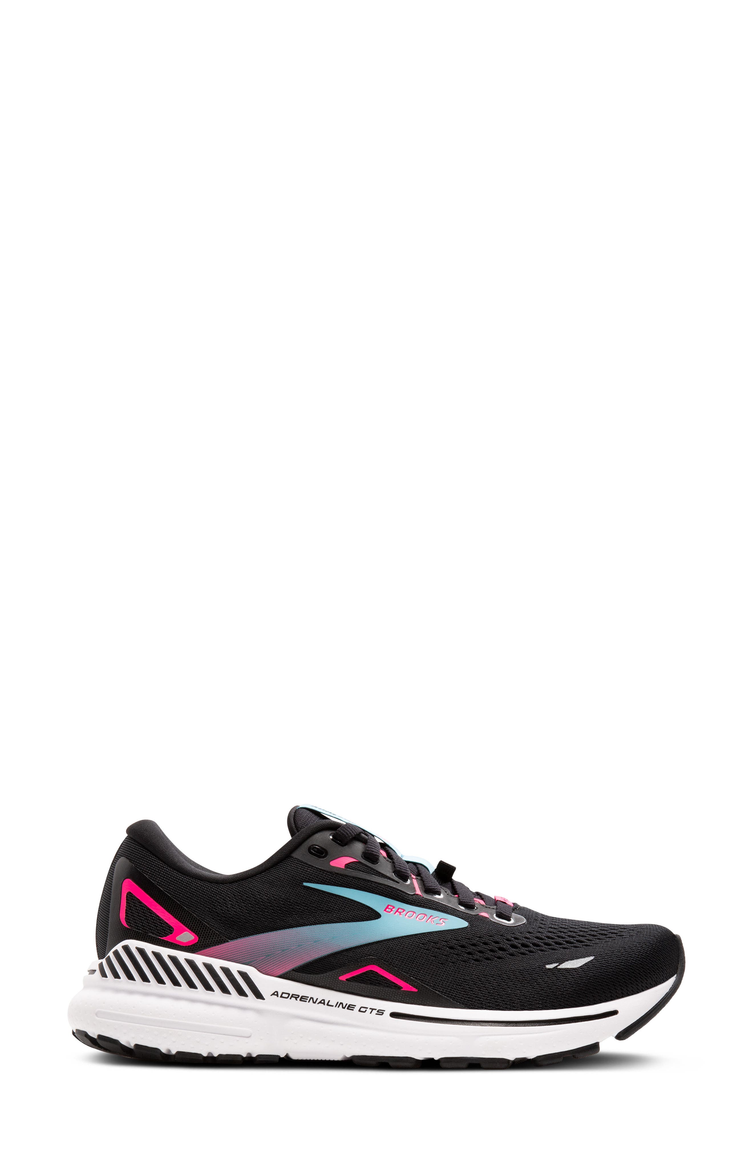 Brooks Adrenaline GTS 23 Gore-Tex<sup>®</sup> Running Shoe, Alternate, color, Black/Knockout Pink/Aqua
