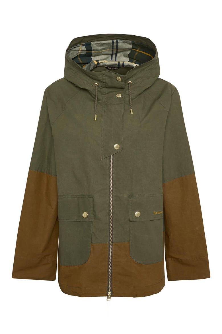 Barbour Hayley Colorblock Showerproof Hooded Jacket (Women