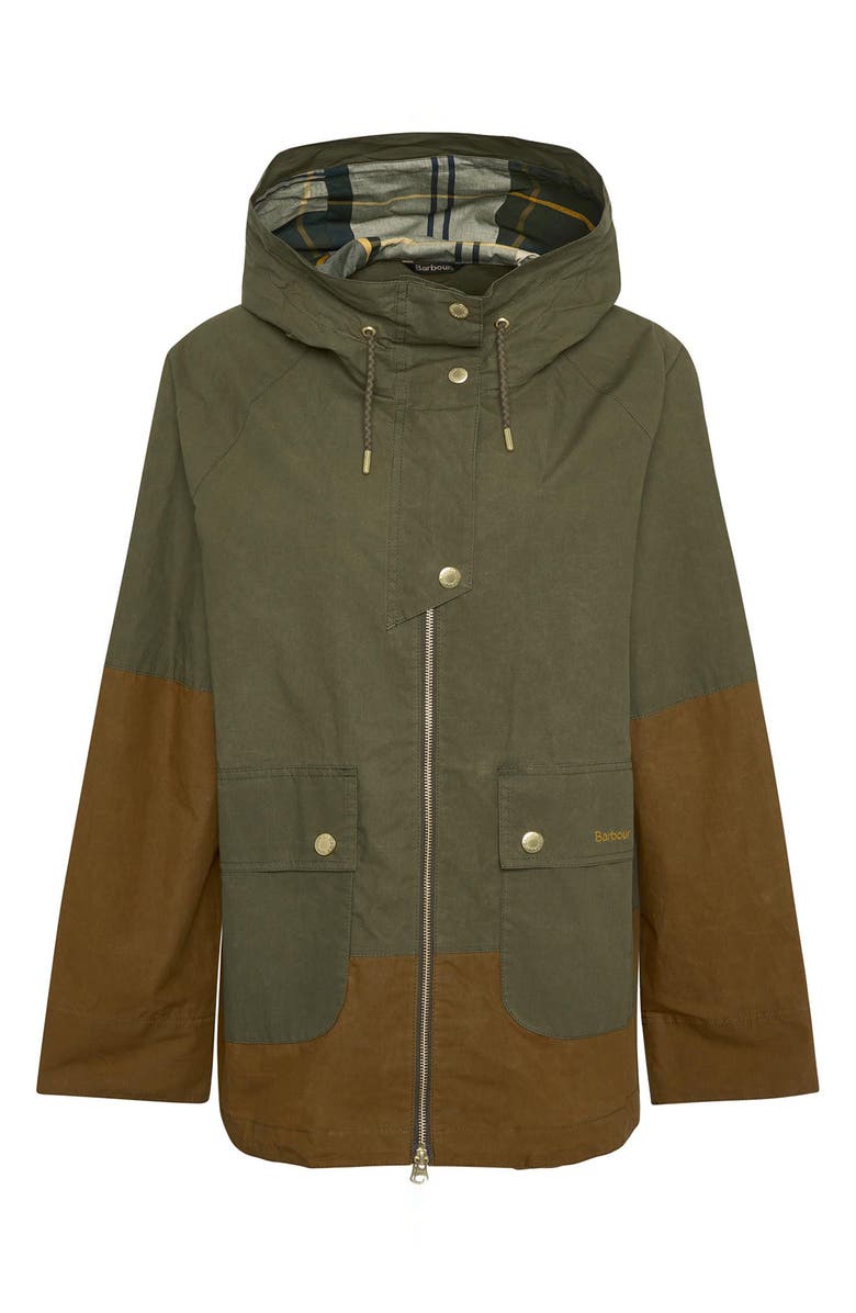 Barbour Hayley Colorblock Showerproof Hooded Jacket, Alternate, color, 