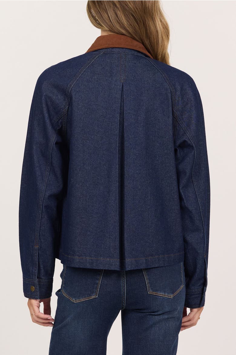 Weston Barn Jacket with Contrast Collar, Alternate, color, Anchor