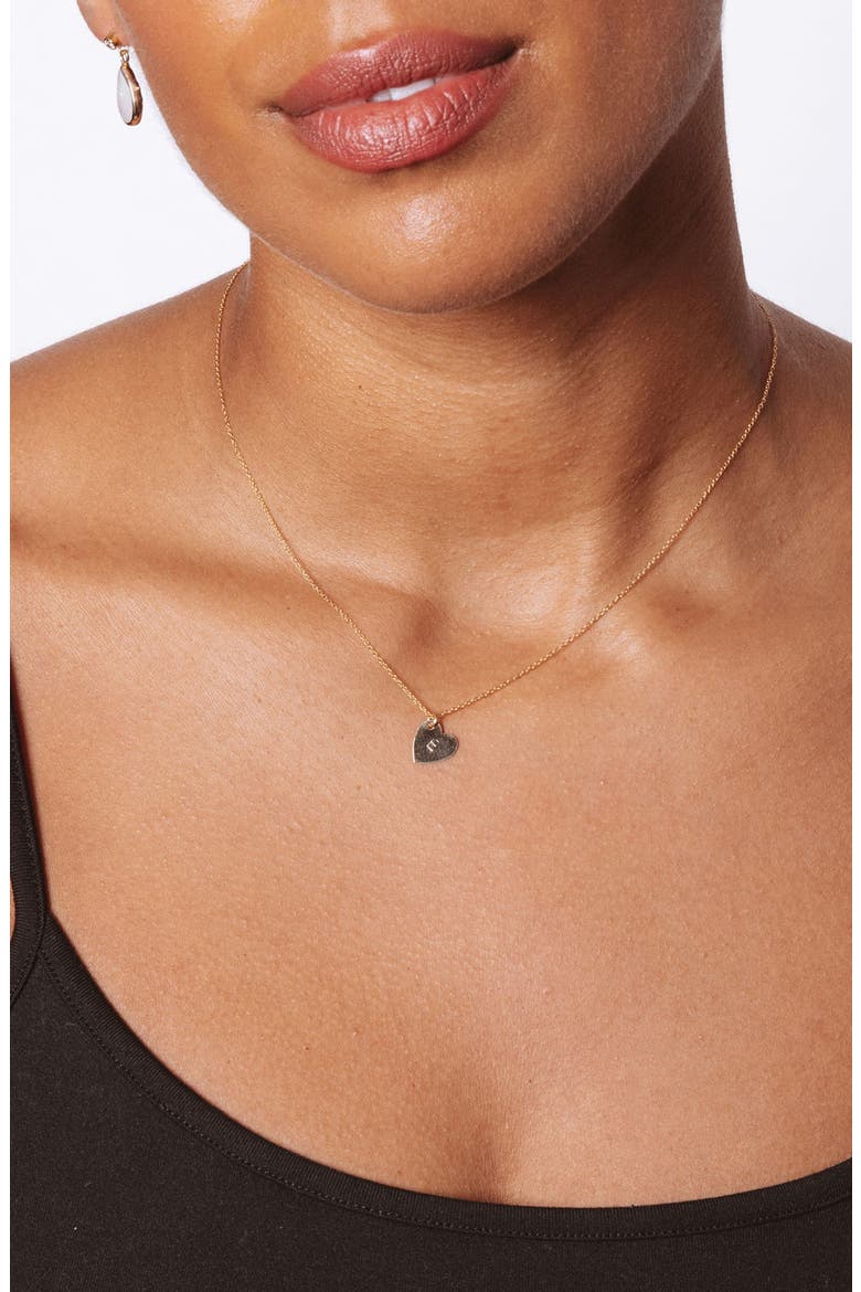 Sophia Initial Heart Pendant Necklace, Alternate, color, GOLD / L