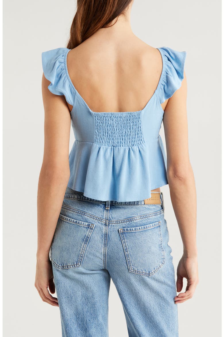 x LA Hearts Babydoll Top, Alternate, color, POWDER BLUE