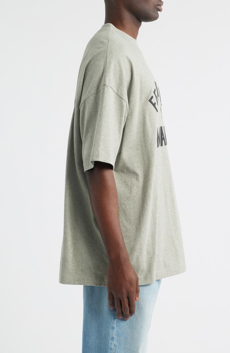 Fear of God Essentials x MLB Marlins 90s Fit Graphic T-Shirt, Alternate, color, Warm Heather