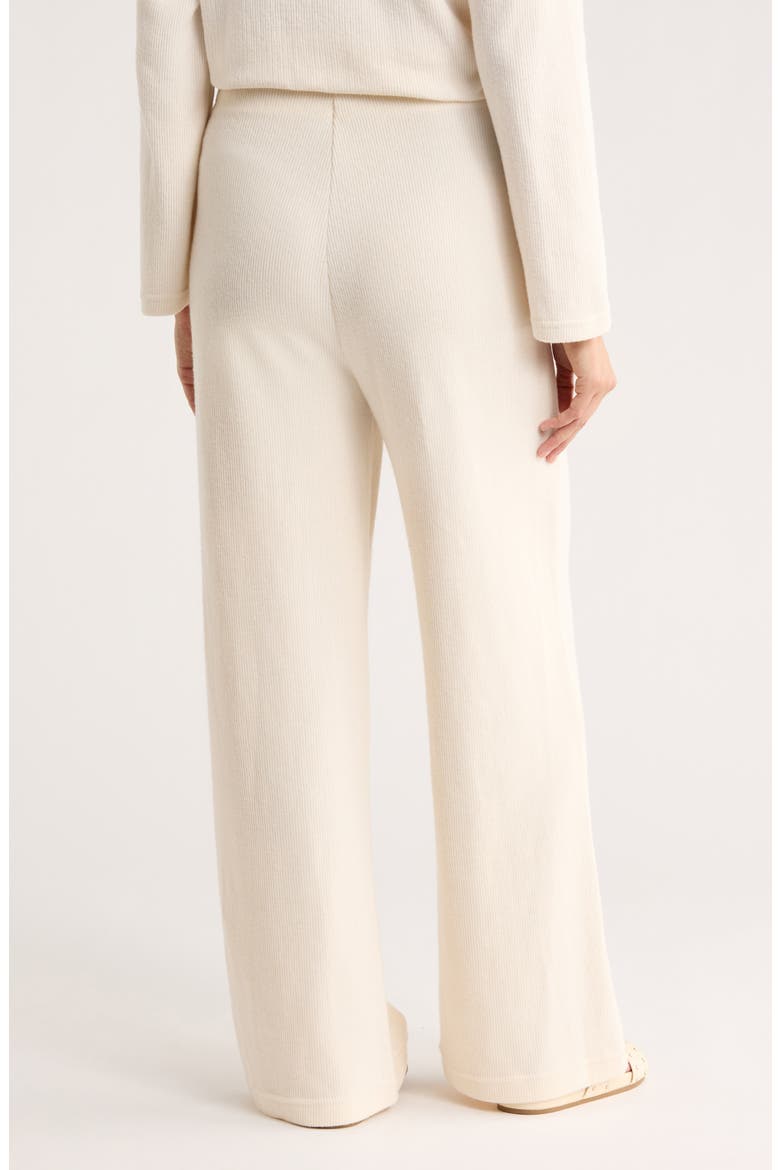 High Waist Wide Leg Pants, Alternate, color, EGGNOG