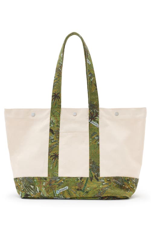 Allsaints Jett Cotton Canvas Beach Tote In Ecru