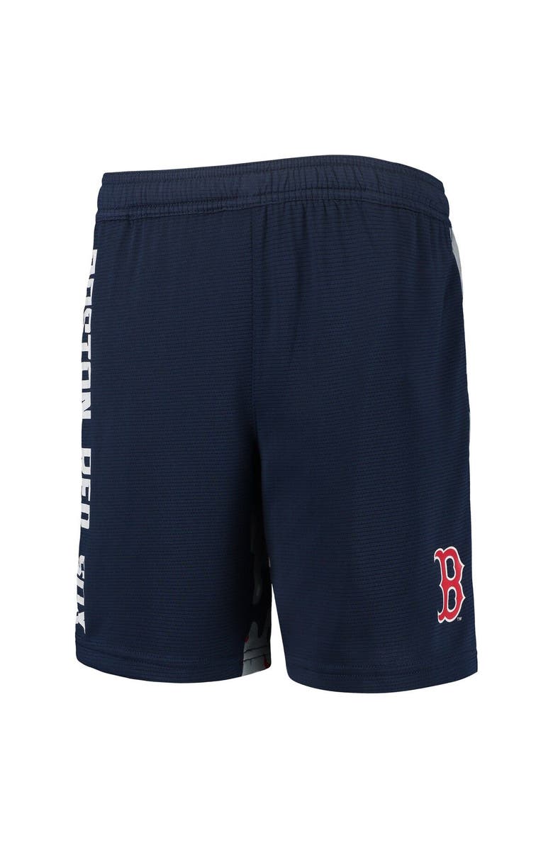 Outerstuff Youth Navy Boston Red Sox Camo Newsies Active Shorts, Alternate, color, Navy
