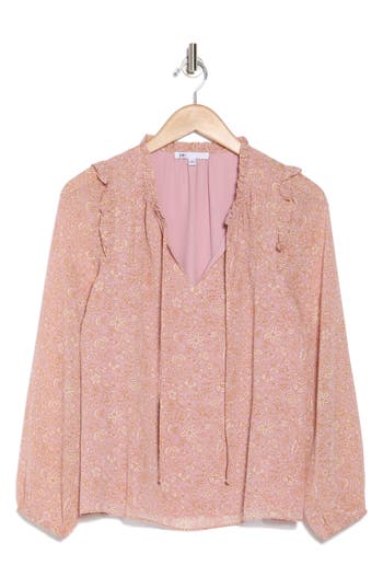 DR2 BY DANIEL RAINN DR2 BY DANIEL RAINN RUFFLE LONG SLEEVE TOP