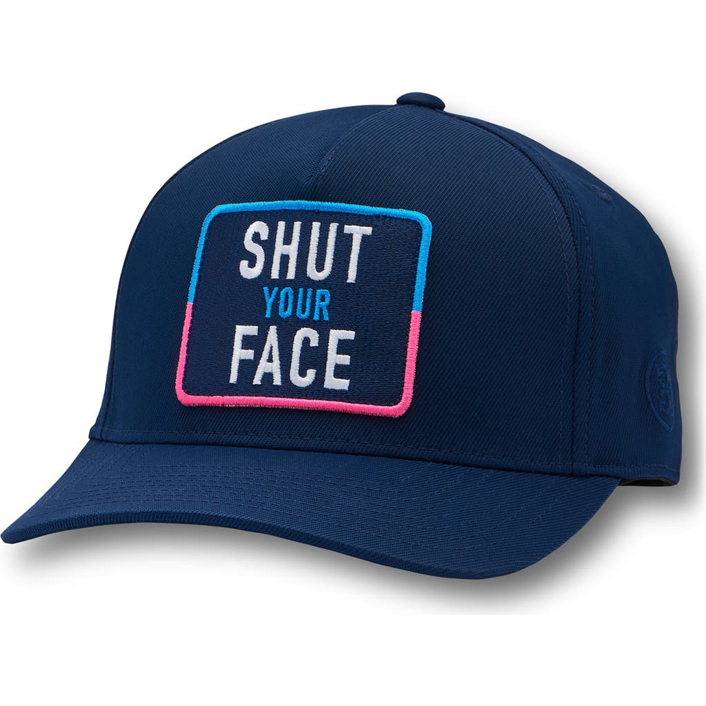 G/fore Shut Your Face Performance Twill Snapback Cap In Twilight