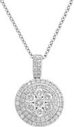 EFFY Sterling Silver Lab Grown Diamond Pendant Necklace