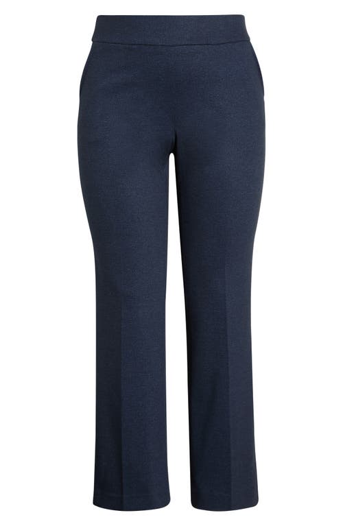 Anne Klein High Waist Straight Leg Pants In Blue