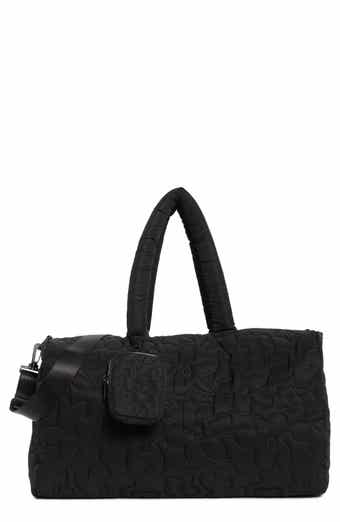 MYTAGALONGS Floral Quilted Duffle with Trolley Pass Pocket