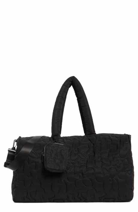 MYTAGALONGS Floral Quilted Duffle with Trolley Pass Pocket