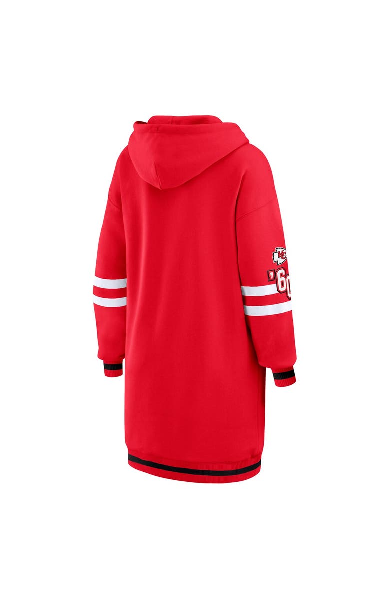 WEAR by Erin Andrews Women's WEAR by Erin Andrews Red Kansas City Chiefs Hoodie Dress, Alternate, color, Red