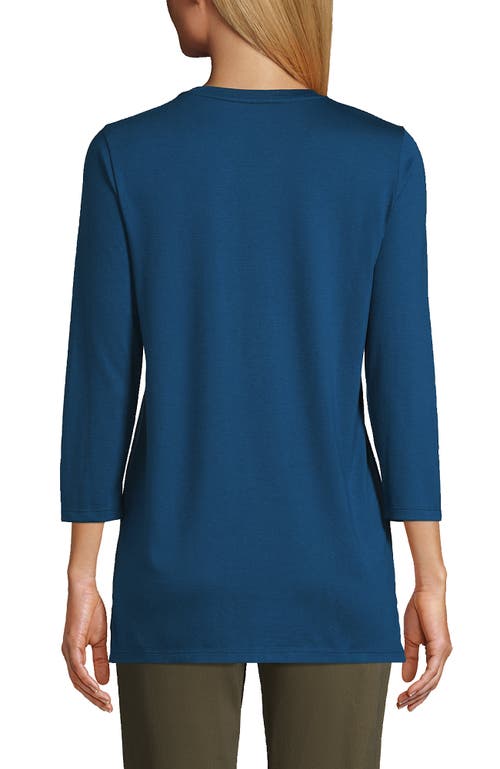 Lands' End Relaxed Supima Cotton Long Sleeve Crew Neck T-shirt