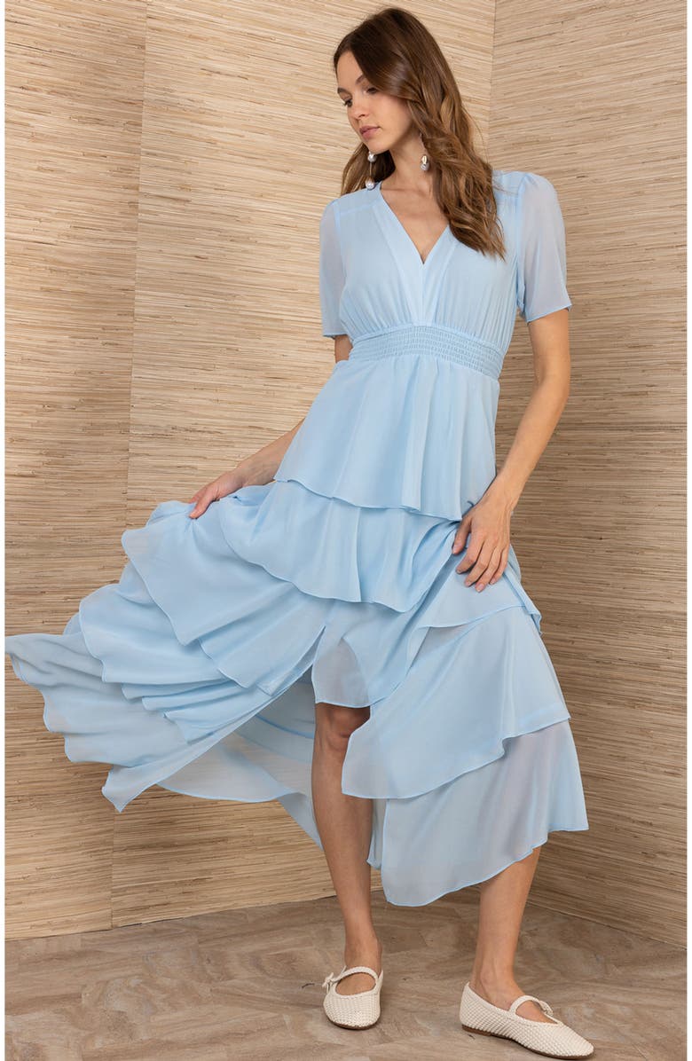 Hale Bob Imogene Solid Maxi Dress, Alternate, color, Blue