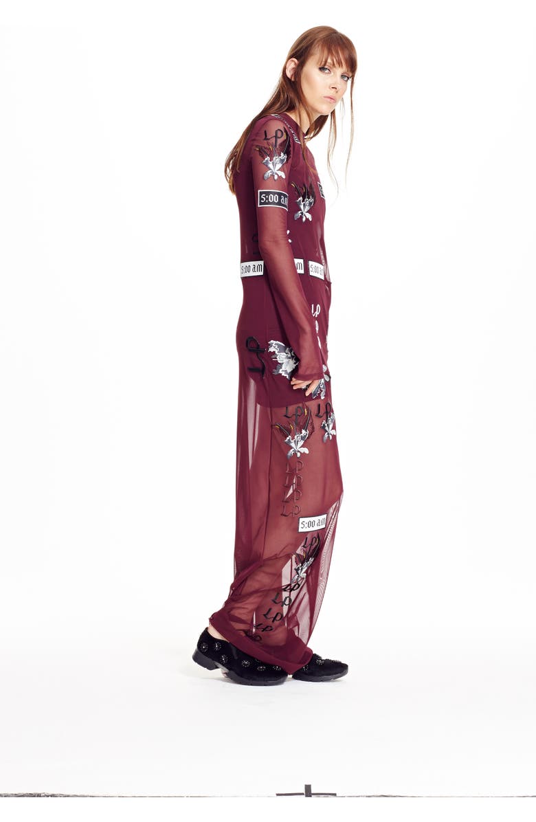 Simone Rocha Embellished Calf Hair Sneaker, Alternate, color,