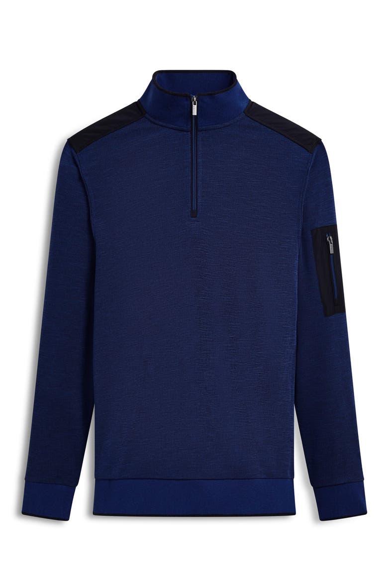 Quarter Zip Pullover, Alternate, color, NIGHT BLUE