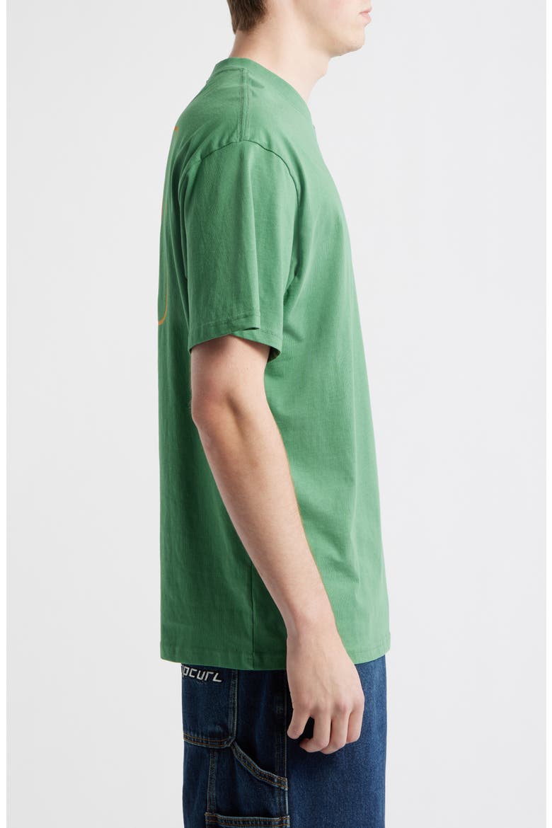 Rolling Wave Cotton Jersey Graphic T-Shirt, Alternate, color, LEAF GREEN