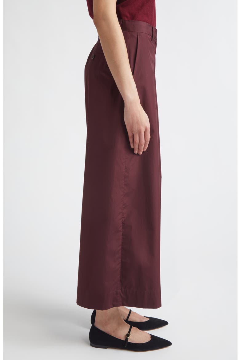 Epoca Crop Wide Leg Pants, Alternate, color, DARK RED