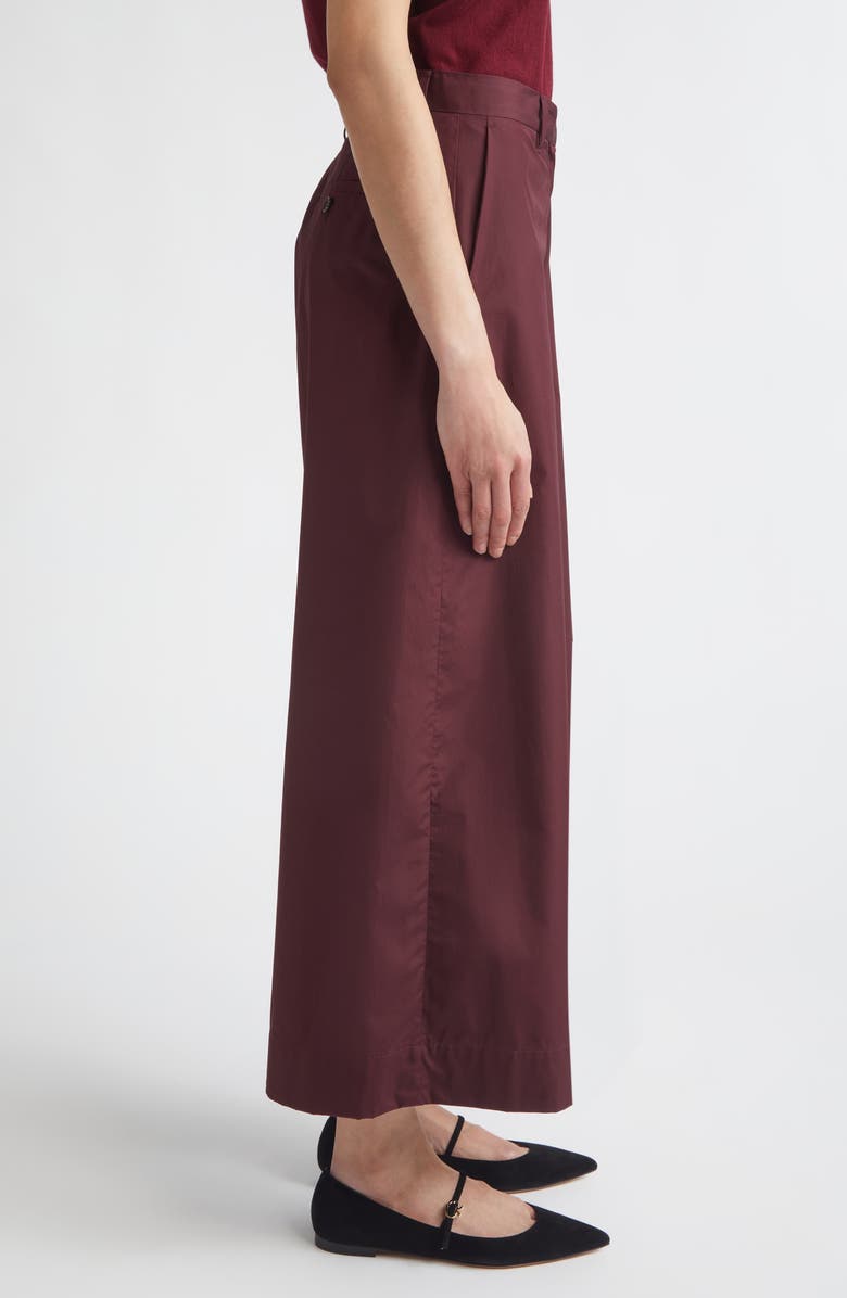 Max Mara Epoca Crop Wide Leg Pants, Alternate, color, Dark Red