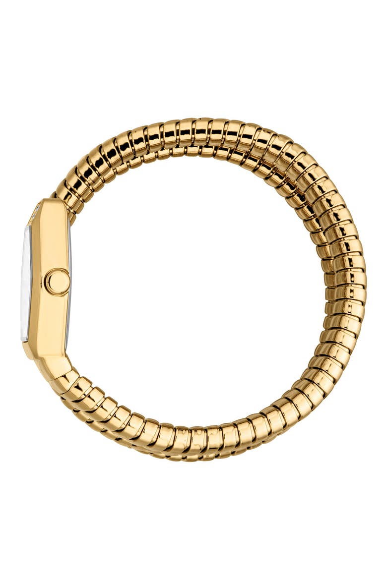 Romina Snake Wraparound Bracelet Watch, 22.5mm x 28.5mm, Alternate, color, GOLD/ SILVER