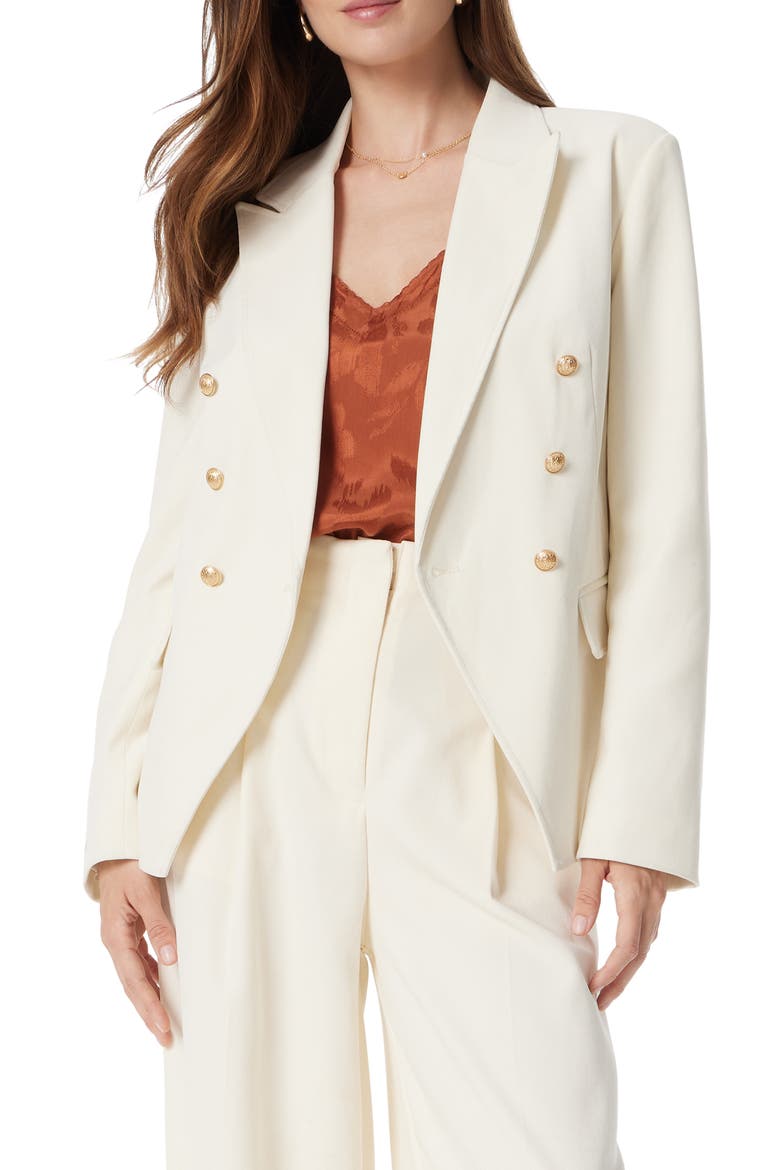 Imogen Double Breasted Blazer, Main, color, CREAM