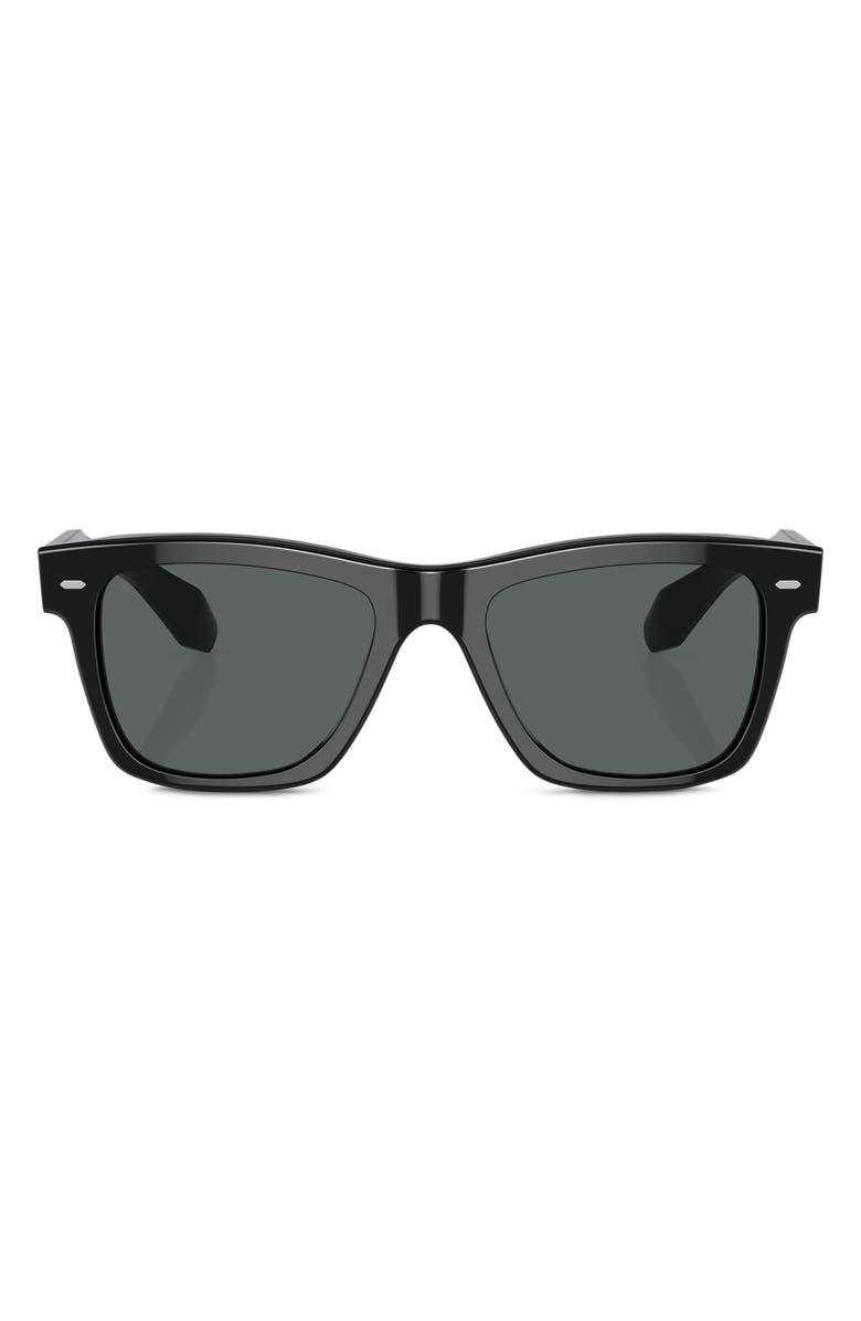 Oliver Peoples N.04 Sun 53mm Polarized Rectangular Sunglasses, Main, color, 